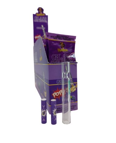 FILTRO TUKE DE VIDRIO CON FILTRO SABORIZADO - HONEYPUFF GLASS ONE HITTER - P8205