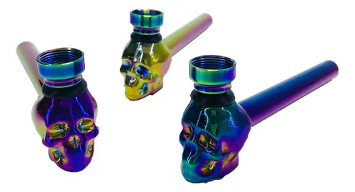 PIPA DE METAL - DK 8441B CALAVERA TORNASOLADA PIPA DE METAL - DK 8441B CALAVERA TORNASOLADA