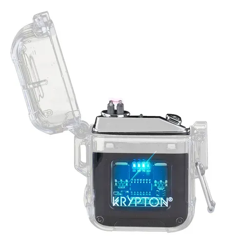 ENCENDEDOR USB  - ZEUS TRANSPARENTE ARC 001