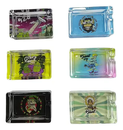 CENICERO VIDRIO - BLUNT REY CUADRADO