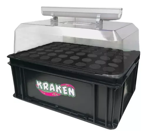 Kraken - Aeroclonador para 48 esquejes (NEGRO)