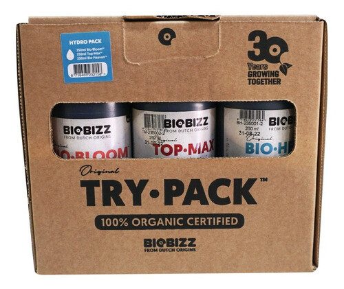 BIOBIZZ - TRYPACK HYDRO 250ml BIOBIZZ - TRYPACK HYDRO 250ml