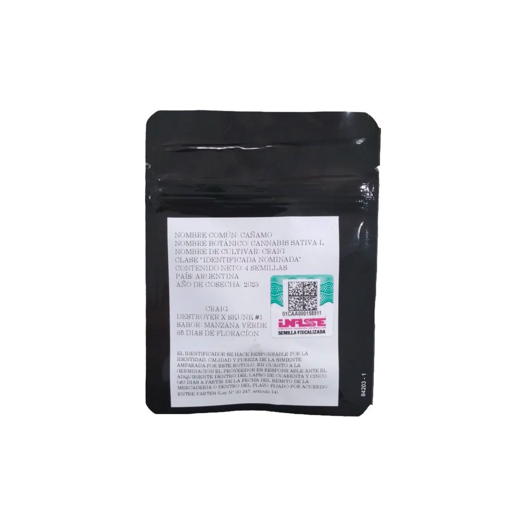 SEMILLA - YERUTI CRAIG  x4 (VENTA SOLO CON REPROCANN)