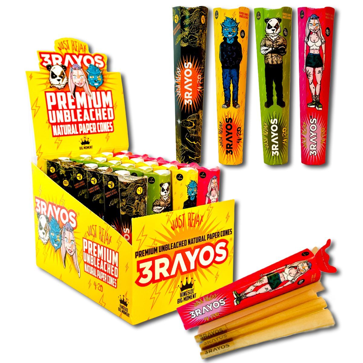 PAPEL CONO 3 RAYOS KS