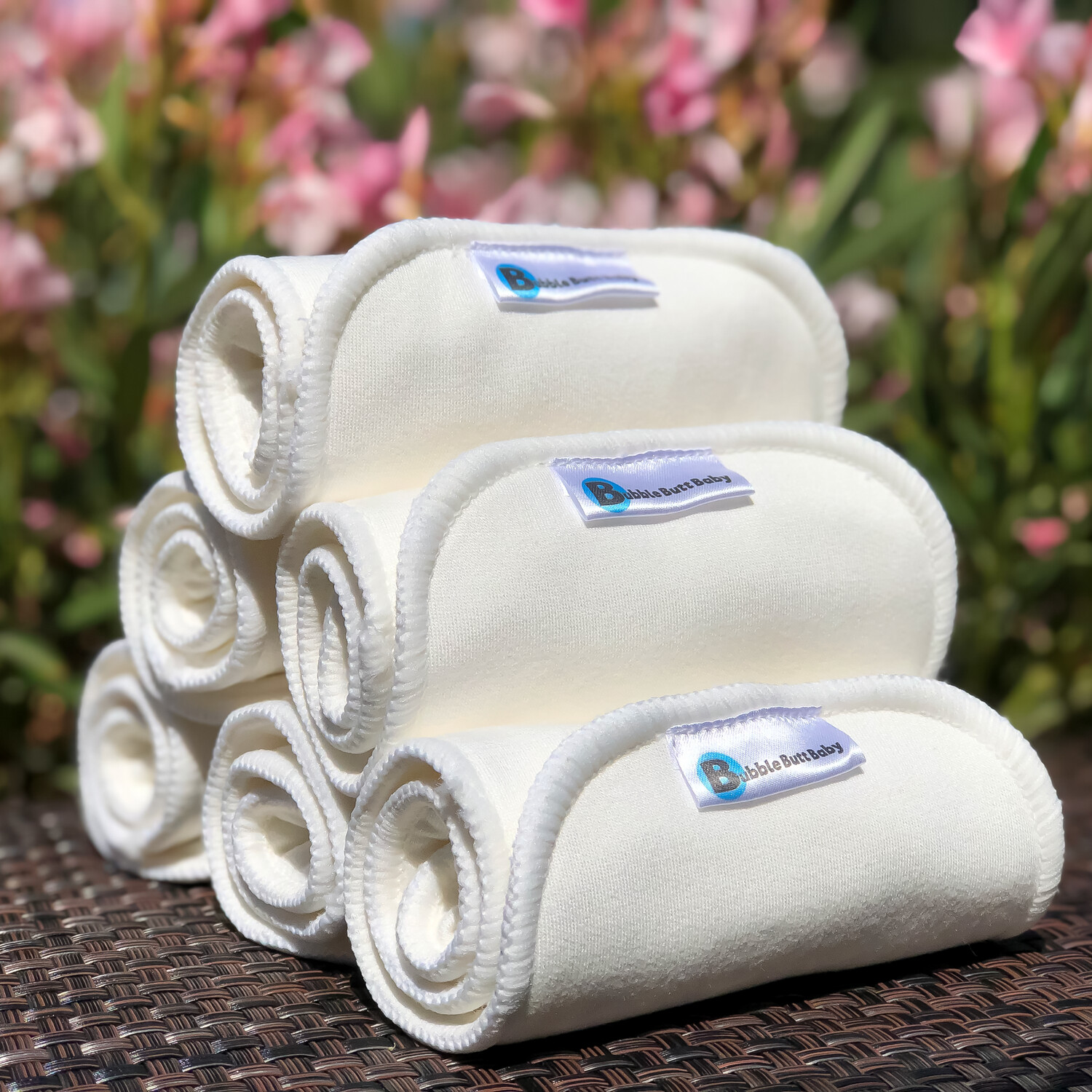 Bamboo/Cotton + Microfiber Diaper Inserts - 4 Layer (6-pack)
