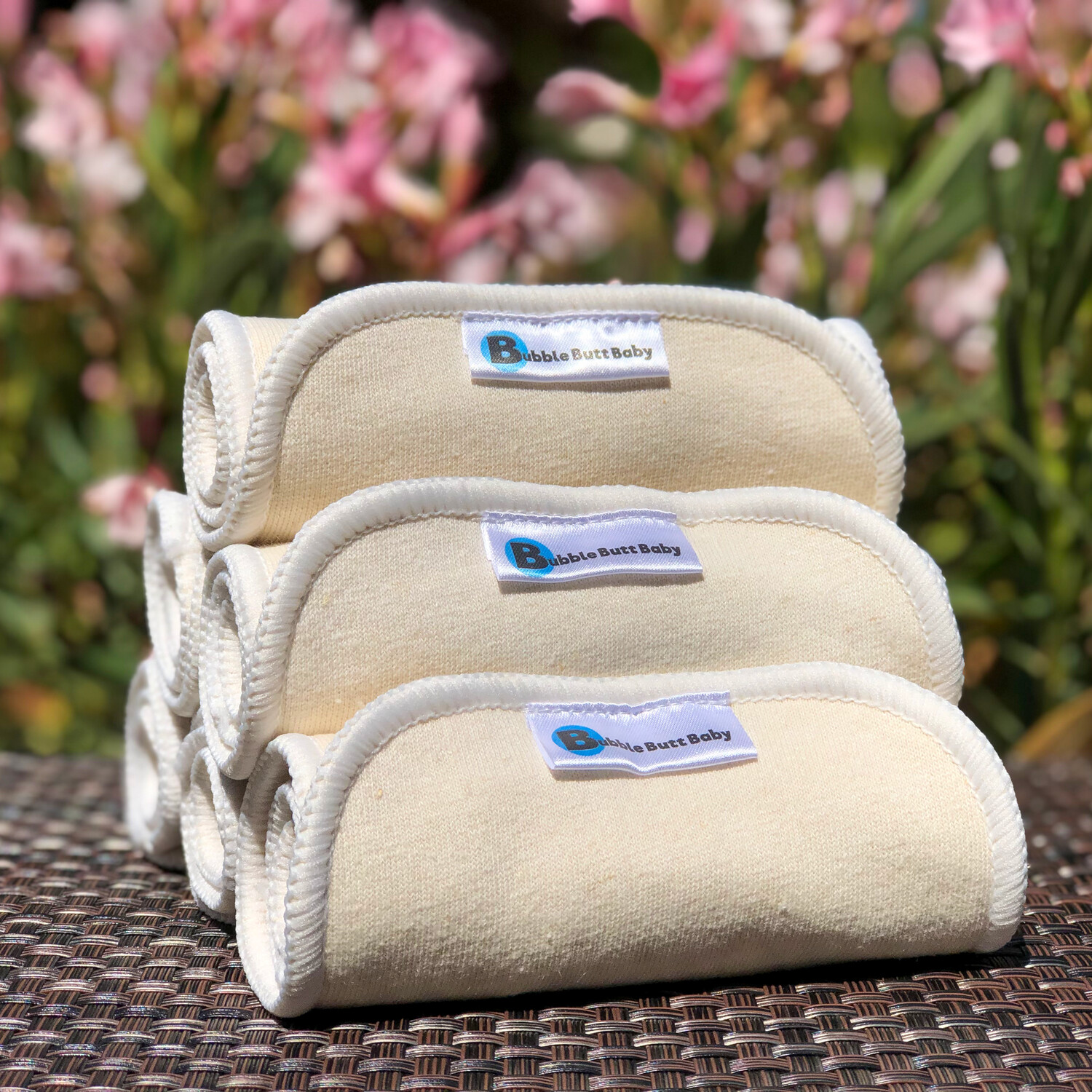 Hemp / Cotton Cloth Diaper Inserts - 3-Layer (6-pack)