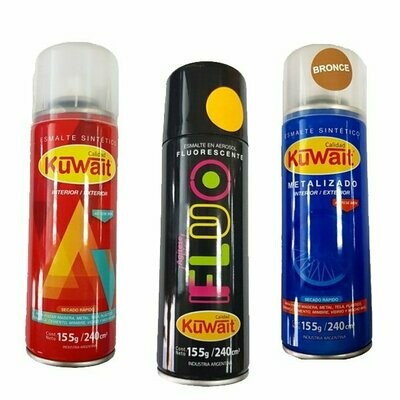 Kuwait aerosol esmalte sintético colores varios 440cc