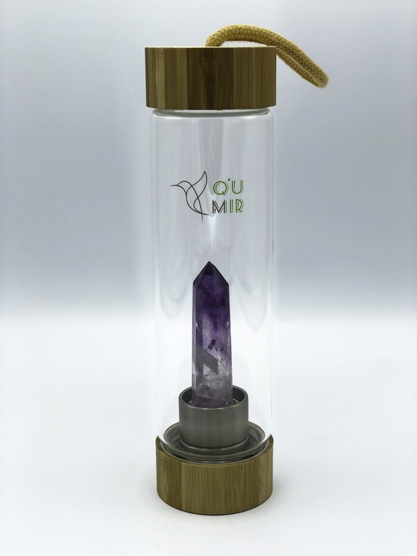 Amethyst Crystal Water Bottle