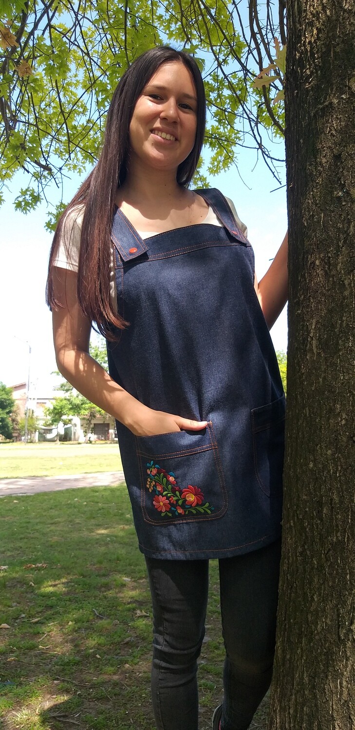 jumper de jeans con bordado mexicano DISEÑO 2