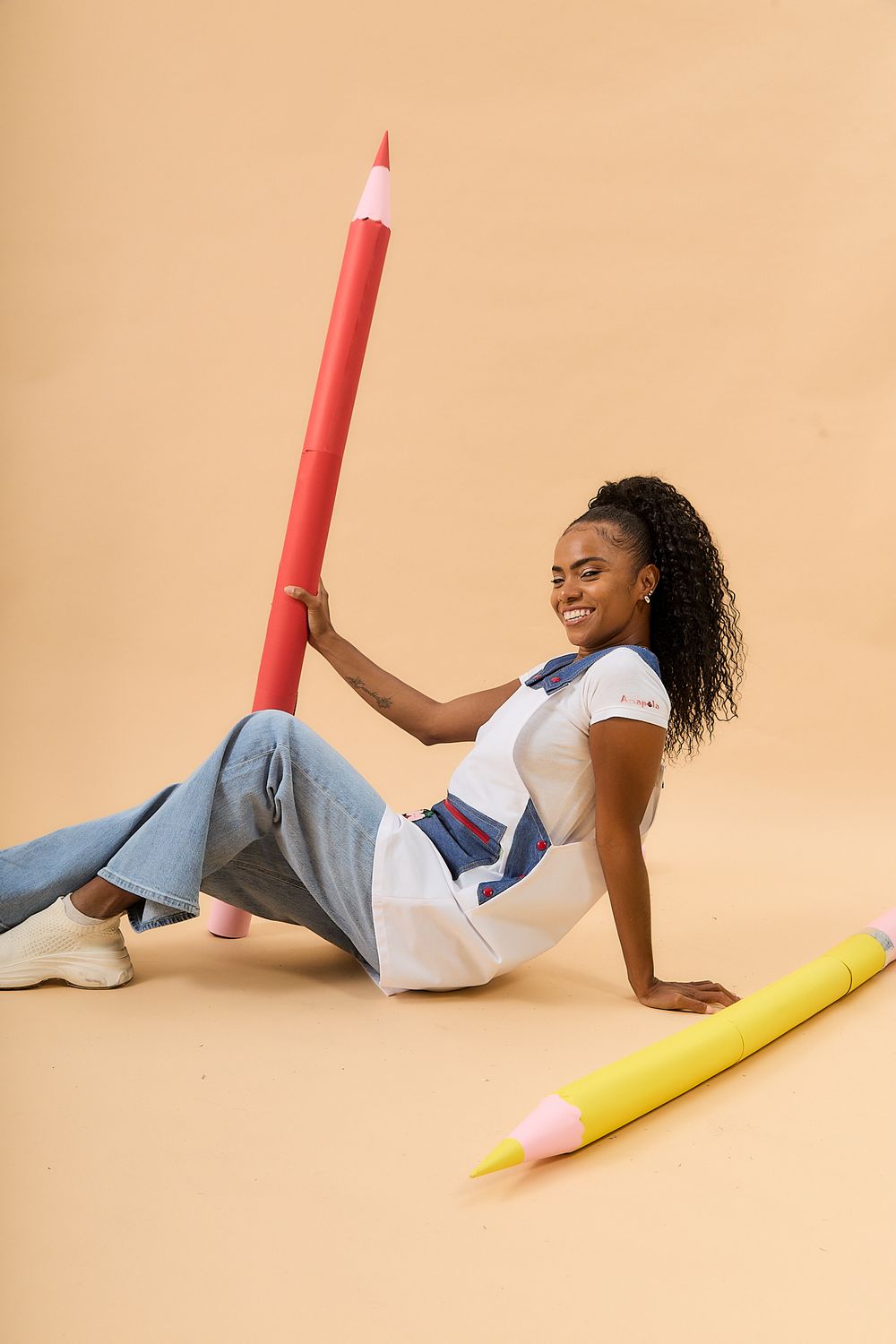 JUMPER BLANCO con CIERRE con LECHUZA