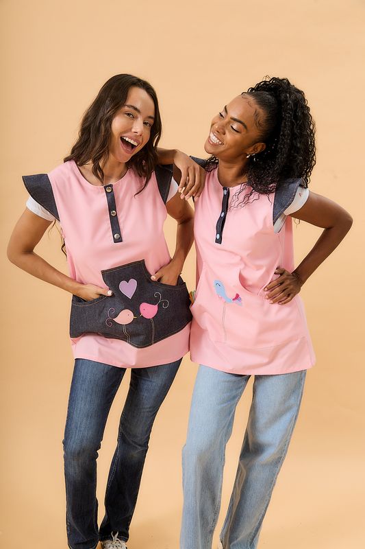 CAMILA ROSA con PÁJARITO ( BOLSILLO ROSA)