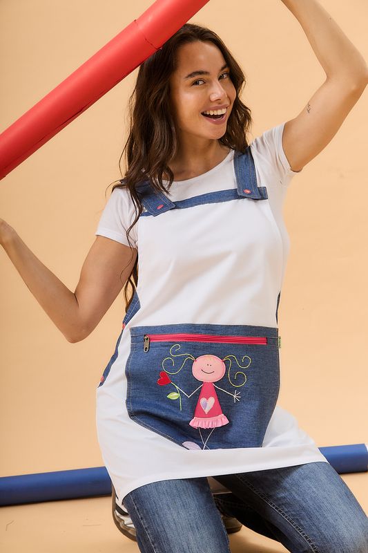 JUMPER BLANCO con cierre CON NENA