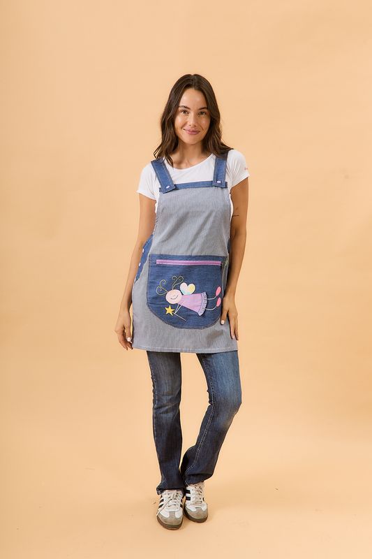 JUMPER CUADRILLÉ con cierre CON HADA