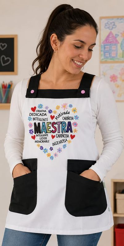 JUMPER BLANCO MAESTRA CORAZÓN