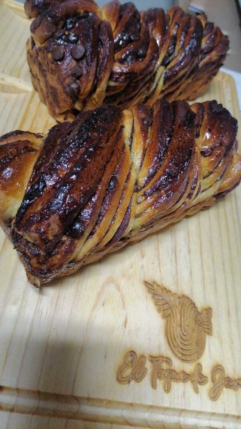 Pan Brioche relleno de Mermelada de Arándanos