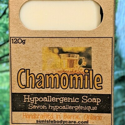 Chamomile Fragrance Free Hypoallergenic Soap Bar NFSB006
