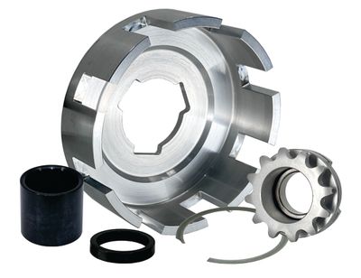 INBOARD 12T-#35, REV3 Pattern Sprocket &amp; Drum Assembly, Three-Disc Gator/Viper clutches, Part No. 5068