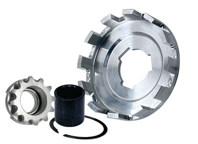 INBOARD 12T-#35, REV3 Pattern Sprocket &amp; Drum Assembly, Two-Disc SMC clutches, Part No. 5064