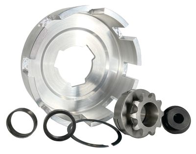 INBOARD 12T-#35, REV3 Pattern Sprocket &amp; Drum Assembly, One-Disc Bully clutches, Part No. 5063