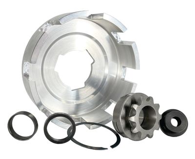 INBOARD 10T-#35, REV3 Pattern Sprocket &amp; Drum Assembly, One-Disc Bully clutches,  Part No. 5043