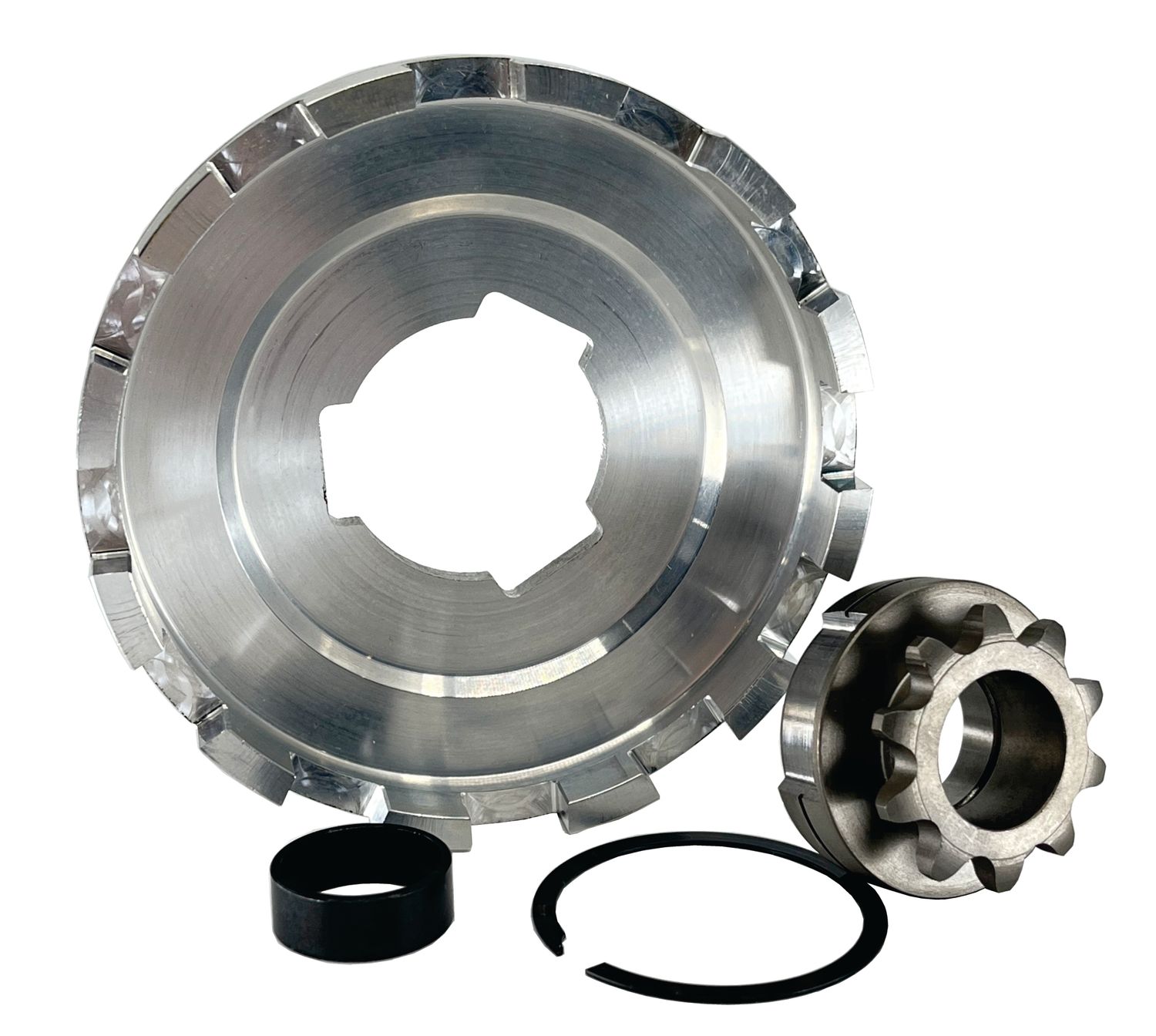 INBOARD 10T-#35, REV3 Pattern Sprocket &amp; Drum Assembly, One-Disc SMC clutches, Part No. 5041