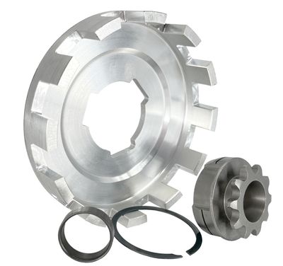INBOARD 10T-#35, REV3 Pattern Sprocket &amp; Drum Assembly, Two-Disc SMC clutches, Part No. 5044