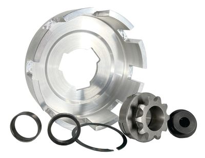INBOARD 10T-#35, REV3 Pattern Sprocket &amp; Drum Assembly, Three-Disc Bully clutches, Part No. 5049