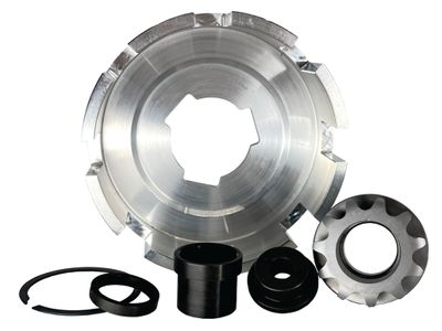 INBOARD 11T-#35, REV3 Pattern Sprocket &amp; Drum Assembly, Two-Disc Bully clutches, Part No. 5056