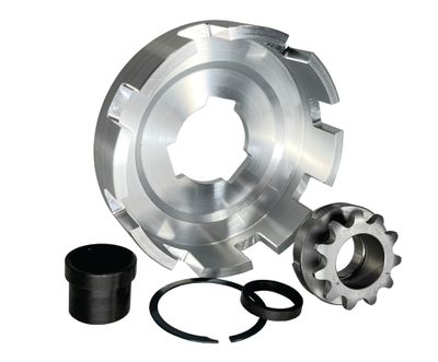 INBOARD 11T-#35, REV3 Pattern Sprocket &amp; Drum Assembly, One-Disc Gator/Viper clutches, Part No. 5052