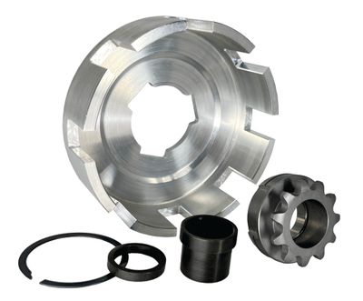 INBOARD 11T-#35, REV3 Pattern Sprocket &amp; Drum Assembly, Three-Disc Gator/Viper clutches, Part No. 5058