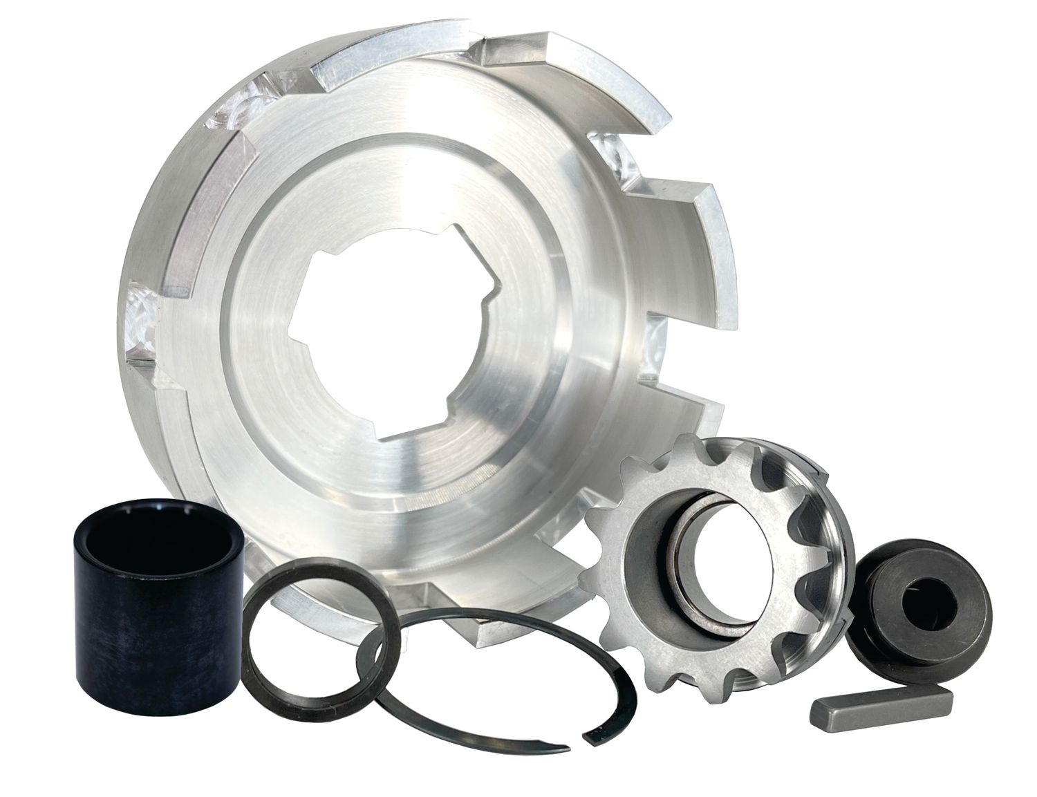 INBOARD 12T-#35, REV3 Pattern Sprocket &amp; Drum Assembly, Three-Disc Bully clutches, Part No. 5069