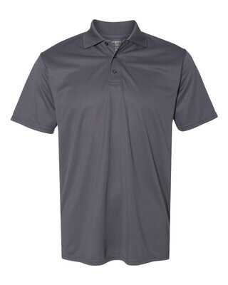 Polo 100% Polyester Charcoal Grey