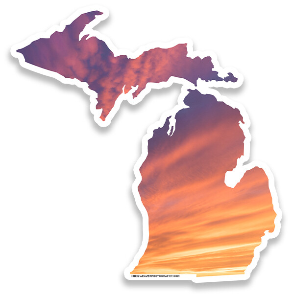 Michigan Sticker - Sunset