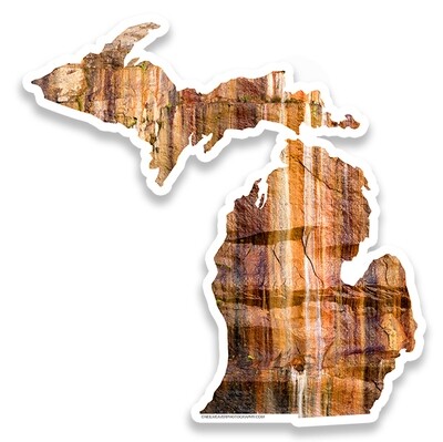 Michigan Sticker - Pictured Rocks