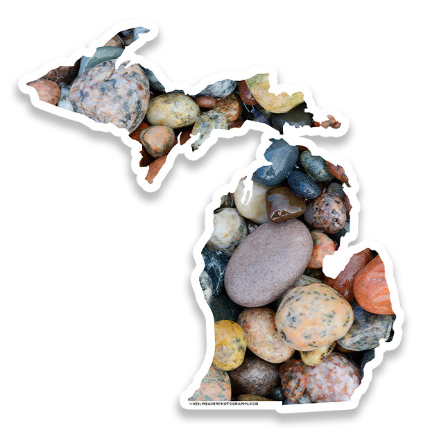 Michigan Sticker - Stones