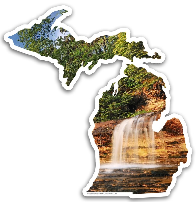 Michigan Sticker - Elliot Falls
