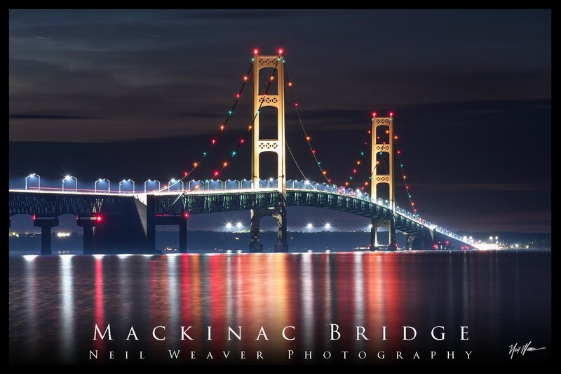 Mackinac Bridge Fridge Magnet