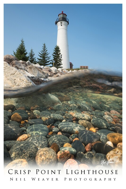 Crisp Point Lighthouse Fridge Magnet