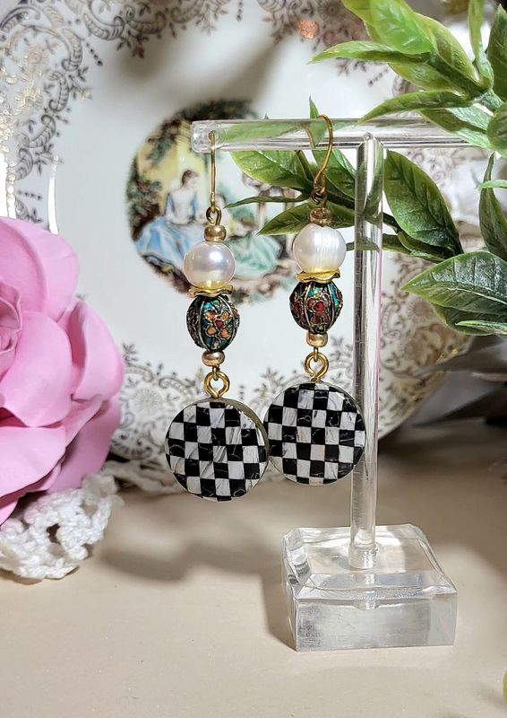 Checkerboard Earrings