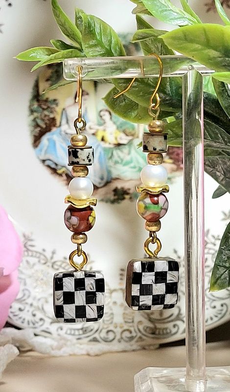 Checkerboard Earrings