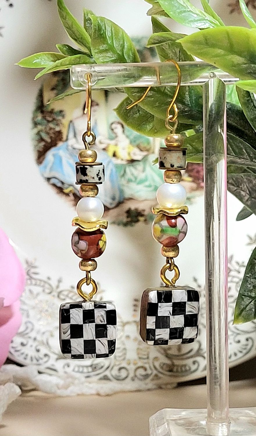 Checkerboard Earrings