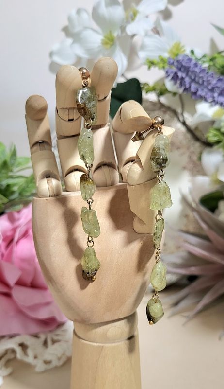 Prehnite Drop earrings