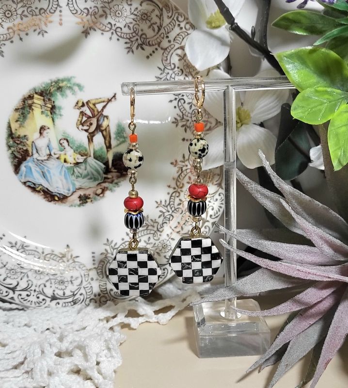 Checkerboard Earrings
