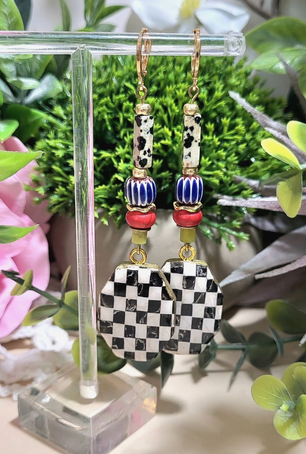 Checkerboard Earrings