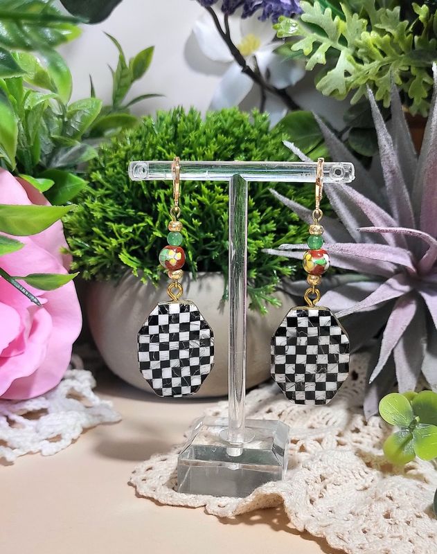 Checkerboard Earrings