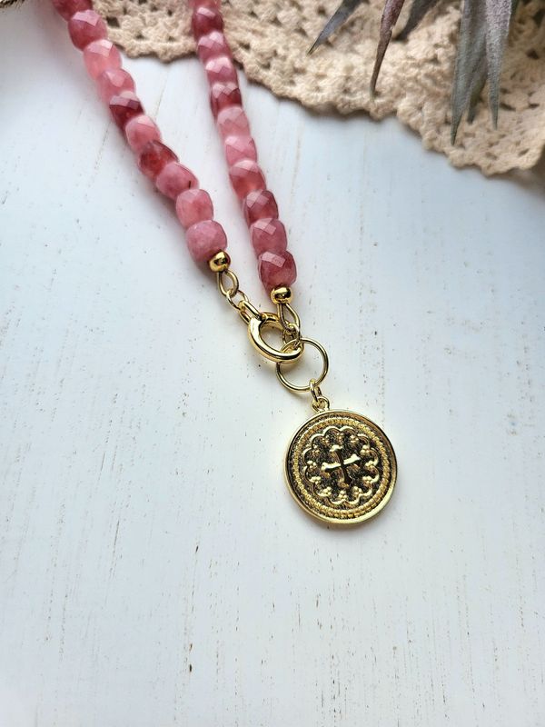 Pink Quartz Necklace