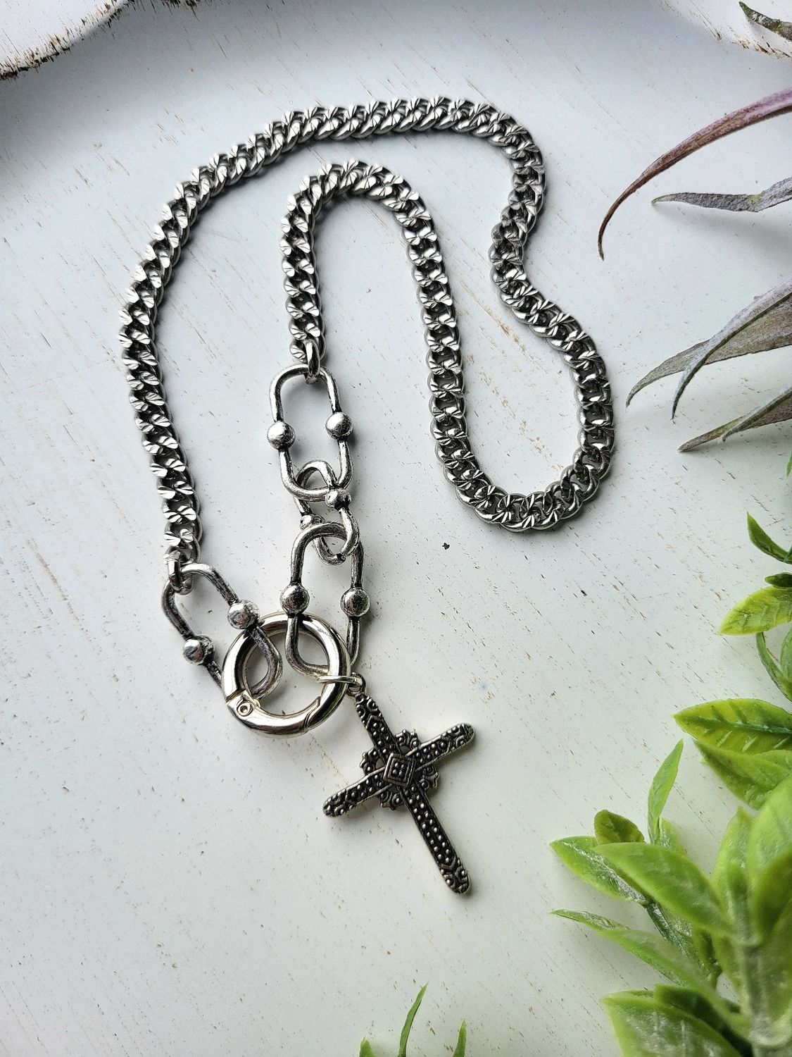 Stainless Steel Cross Necklace