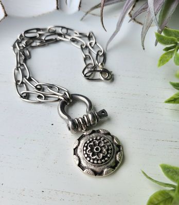Stainless Steel Charm Necklace