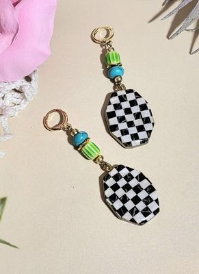 Checkerboard Earrings 