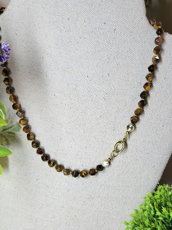 Tiger Eye Bead Necklace